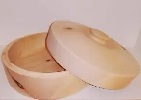 Holzprodukte Zirbenbrotdose rund