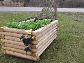 Holzprodukte Hochbeet Rund Lärche ø10cm