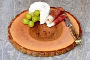 Holzprodukte Rindenbrett geschirrspülertauglich