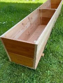 Holzprodukte Blumentrog Lärche ca. 200x35x30cm