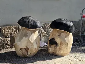 Holzprodukte Zu verkaufen ist Pilze aus holz