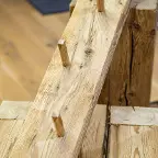 Wandgarderobe gedämpfte Fichte "Wildholz" Palting