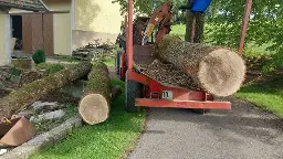 Rundholz Eiche Aistersheim