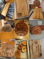 Uhren, Jausenbretter, Bänke und Lasergravur Sachen Haidershofen