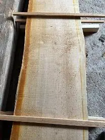 Schnittholz Schnittholz Vogelkirsche Pfosten unbesäumt