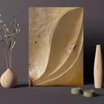 Holzprodukte Bild aus Zirbe geschnitzt