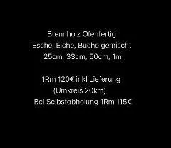 Brennholz Brennholz Esche, Eiche, Buche