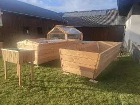 Holzprodukte Hochbeet und Frühbeetaufsatz