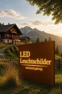 Holzprodukte LED Leuchtkasten