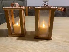 Holzprodukte Laterne LED