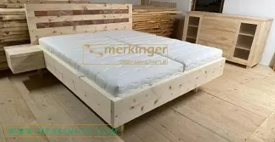 Holzprodukte 🌿 Zirbenbetten mit Himalaya-Salzkristallziegeln