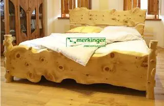 Holzprodukte Zirbenbett 180x200cm, 100% natürlich Getrocknet