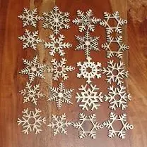 Holzprodukte Schneestern, Weihnachtsschmuck, Christbaumschmuck