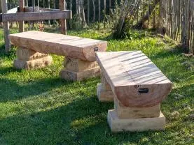Holzprodukte Naturstamm Bank Norli L120