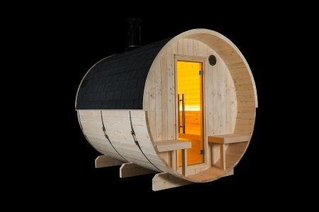 Holzprodukte Sauna Fass groß