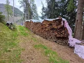 Brennholz Brennholz Fichte klein Aufgespalten