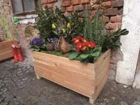 Holzprodukte Blumenkiste LISA