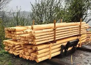 Holzprodukte Rundholz gefräst