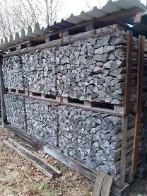Brennholz Brennholz Esche Dicht Geschlichtet