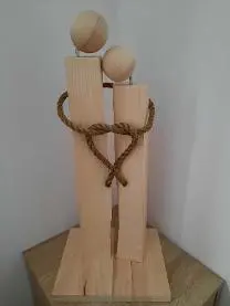 Holzprodukte Liebespaar Deko