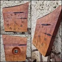 Holzprodukte Uhr aus Kirschholz